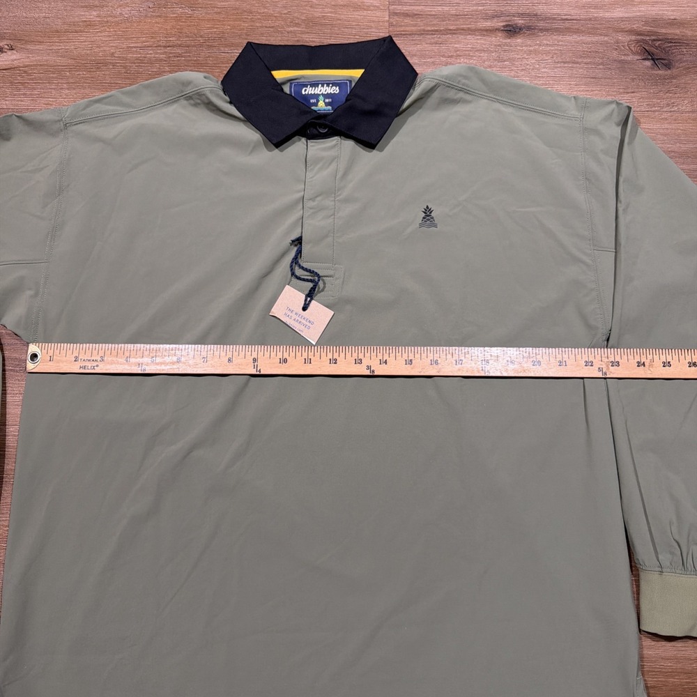 New Chubbies Mens SMALL Range Pullover Polo Lightweight Performance Windbreaker - Picture 10 of 14